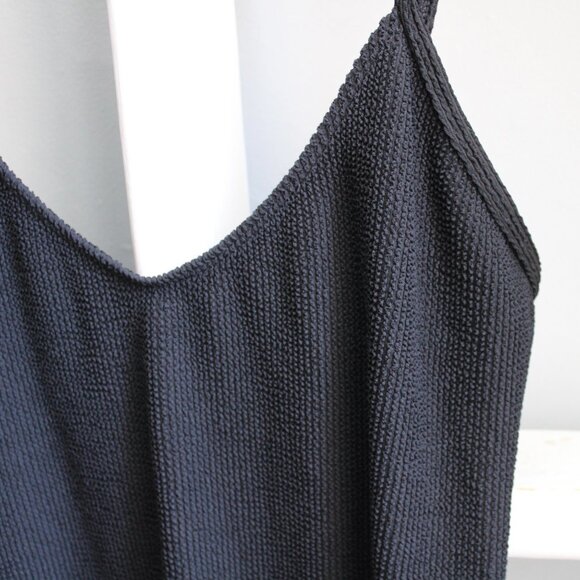 Good American Always Fits Textured One-Piece Swimsuit Black Size 5/6 2XL-3XL - Picture 5 of 9